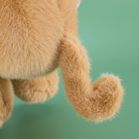 Boneka Monyet Lucu, Hewan Boneka Isi Kapas PP, Bib Bunga Rajut, Berbagai Ukuran, Hadiah untuk Anak-Anak