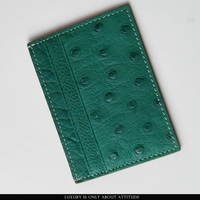 Dompet kartu kulit asli burung unta asli harga pabrik grosir tempat kartu kredit asli kulit asli