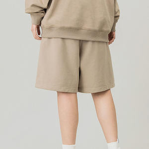 Pantalones Cortos Deportivos para Hombre, Cintura Elástica, Felpa Francesa, Algodón Grueso de 380 g/m², Cintura Alta, Bordado Personalizado, Transpirables - Product Image 3