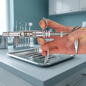 Seringue vétérinaire réglable en acier inoxydable de 10 ml pour injection de vaccin animal avec embout Luer Lock - Product Image 6