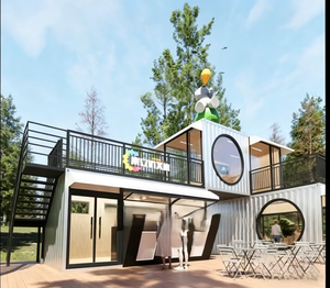 Factory-customized Portable Double-story Hotel Prefabricated Container Modular Small Prefab <b>House</b> - Product Image 2