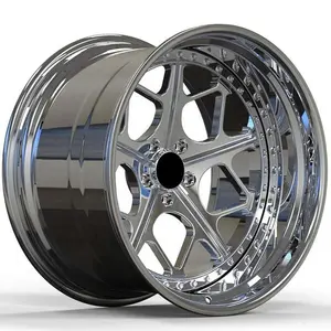 2 Slice Mobil Paduan Roda 18 /19/20/21/ 22Inch 5 Lubang 5x112-120 Ditempa Mobil Rim