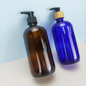 Bouteilles en verre ambré personnalisées pour hôtel, shampoing Boston, 150 ml, 250 ml, 500 ml, emballage cosmétique - Product Image 4