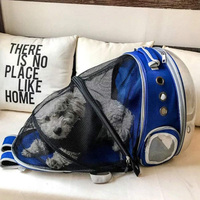 Sac à dos de transport pour chat en plastique, pliable, respirant, coupe-vent, écologique, avec fermeture éclair, pour voyage, vente en gros