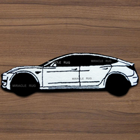Tapis personnalisé avec Logo 3D de voiture, tapis matelassé à la main, accessoire de marque de styliste, 1 pièce