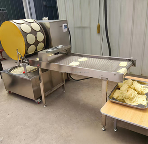 Máquina laminadora de rollos de masa de pan pita taco suave personalizada de 12 pulgadas, línea de producción de máquina para hacer lavash - Product Image 4