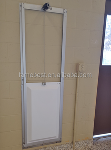 Pintu Anjing Model Guillotine dari Baja Anti Karat yang Kuat, Pintu Kandang Klasik dengan Pola Hewan - Product Image 3