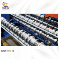 Machine automatique de formage de tôles trapézoïdales à grande vitesse, ligne de production de tuiles en acier PLC