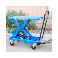 Directo de fábrica 250kg móvil Manual hidráulico tijera carretilla elevadora mesa elevadora para almacén
