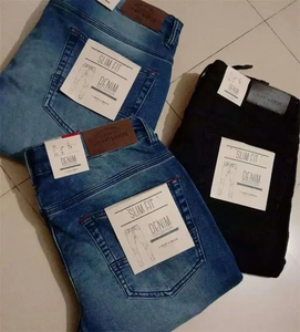 Moda Masculina de Segunda Mano: Nuevos Jeans de Mezclilla Ajustados y Apilables para Hombre, Jeans Holgados con Lavado Vintage en Denim Mud con Efecto de Agua Sucia - Product Image 5
