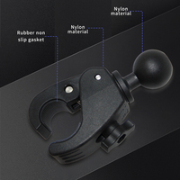 Support de tablette pour vélo avec base de guidon à rotule de 1,5 pouces, support de caméra pour tube large, pince universelle à dégagement rapide Tough-claw