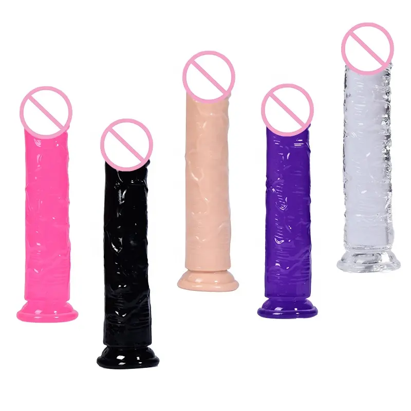 Dildo realista grande para mulheres, sexo de silicone, brinquedo sexual para estímulo de ponto g, grande, anal, dildo de cristal para homens