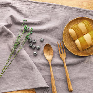 Nappes carrées en coton et lin lavé, couleur unie, pour salon, repas en plein air, balcon, espace commercial - Product Image 1