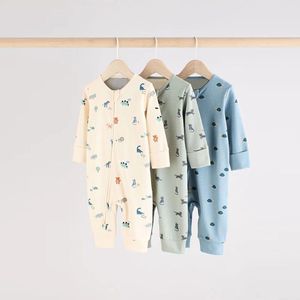 Tutine con Zip in Cotone Biologico Stampato <span class=keywords><strong>per</strong></span> Neonati, Pigiami Personalizzati <span class=keywords><strong>per</strong></span> Bambini, Body <span class=keywords><strong>per</strong></span> Neonati, Pigiama <span class=keywords><strong>per</strong></span> Neonati - Product Image 1