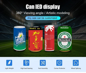 Écran LED Cylindrique Flexible HD pour Canettes de Bière avec Refroidisseur Intégré pour Publicité en Bar et Pub Intérieur - Product Image 6