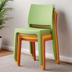 Silla de jardín moderna para exteriores, <span class=keywords><strong>diseño</strong></span> apilable de <span class=keywords><strong>polipropileno</strong></span> colorido para restaurante, cafetería, comedor, silla de plástico nórdico de refrigeración - Product Image 2