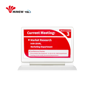 MinewTag STag75 Etiqueta Electrónica de Doble Cara de 7.5 Pulgadas con Tinta Electrónica de 3 Colores, Bluetooth 5.0, para Señalización de Pasillos - Product Image 1