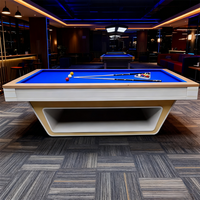 Vente directe usine – Nouvelle table de billard 9 pieds sur mesure pour la maison, avec poches en cuir et rails en bois massif, qualité tournoi, pour snooker et billard.