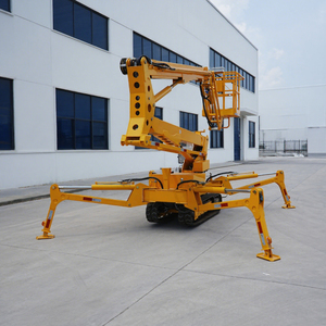 Plataforma de elevación aérea hidráulica alimentada por gasolina diésel de 12m, 14m, 16m, 18m, elevador de pluma de araña con orugas ajustable - Product Image 1