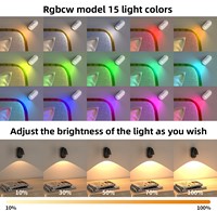 Projecteurs d'intérieur avec télécommande, batterie rechargeable 2000 mAh, éclairage sans fil pour plantes, éclairage d'accentuation LED 3CCT pour tableaux