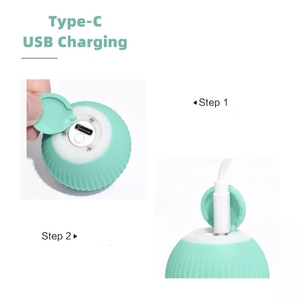 Di alta qualità rosa blu intelligente palla di rotolamento elettrico giocattoli interattivi del gatto per la formazione auto-movimento gattino giocattoli - Product Image 3