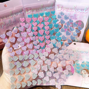 Parches coreanos hidrocoloides impermeables con forma de corazón y purpurina para el <span class=keywords><strong>tratamiento</strong></span> localizado del acné, antiacné, para espinillas y manchas. - Product Image 3