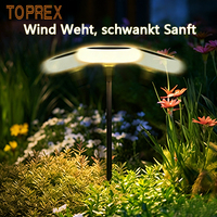 Lampe solaire de jardin à haute luminosité, étanche IP65, avec LED, pour éclairage décoratif extérieur de pelouse, patio, allée et aménagement paysager