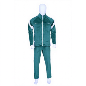 Nouvel ensemble de jogging 2 pièces en velours 2026 pour homme – Survêtement décontracté de haute qualité avec fermeture éclair intégrale, style sportif et streetwear - Product Image 1