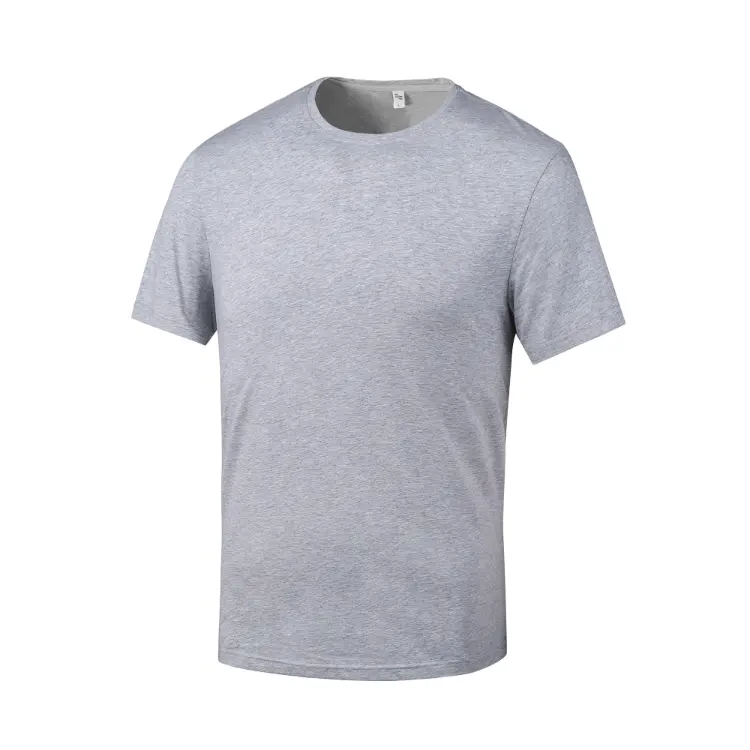 Dcy 95 Katoen 5 Spandex T Shirts Unisex Hoge Kwaliteit Slim Fit T Shirt Blanks Katoen Custom Mock Hals T-Shirt