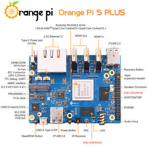橙色<span class=keywords><strong>Pi</strong></span> 5 Plus迷你电脑工业开发板，配有RK3588摇滚芯片安卓操作系统4gb 8gb DDR4内存选项M.2 M键PCIe - Product Image 3