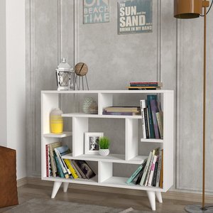 Ensemble d'étagères murales basses en MDF blanc de style traditionnel chinois pour enfants - Product Image 4