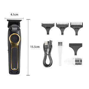 Tondeuse à cheveux électrique Kemei KM-2350, longueurs réglables de 15,5 cm, charge USB, pour salon et usage domestique - Product Image 1
