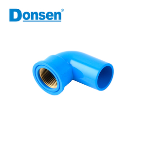 PVC phụ kiện nữ ren khuỷu tay với đồng thau - Product Image 1