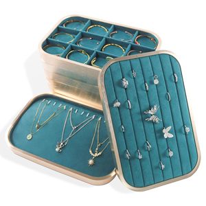 Manufacturer Multi-compartment Jewelry Display Tray Bracelets Bangles Pendants <b>Rings</b> Organizer for Boutique Counter Display - Product Image 3