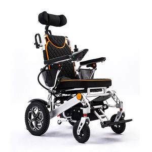 2025 nouveau modèle fauteuil roulant pliant électrique appui-tête fauteuil roulant réglable moteur 600w fauteuil roulant électrique - Product Image 2