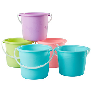 Petit seau utilitaire polyvalent pour fournitures d'<span class=keywords><strong>art</strong></span> plastique découvert pour le rangement de la pêche des jouets de plage pour le lavage des stylos - Product Image 1