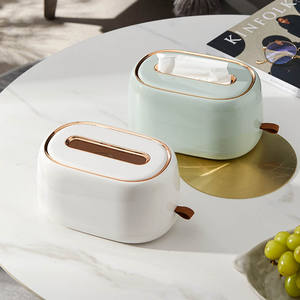 Boîte à mouchoirs murale avec ressort intégré, sans perçage, adhésive, double usage pour comptoir, porte-serviettes pour la maison et la salle de bain - Product Image 6