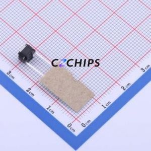 GT-TC141B-H043-L1 Tactile Switch Through hole Component THT,6x6mm Switch Single Pole Single Throw Round Button 2.5N Through Hole - Product Image 2