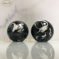 Grosir Tutup Botol Parfum Bola Resin Batu Agate Bulat Mewah Warna-warni 50mm 38mm 35mm