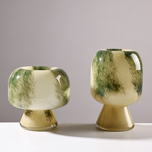 Creative Green Gradient Glass <b>Vase</b> Home Tabletop Hydroponic Decoration <b>Vase</b> Luxury <b>Decorative</b> <b>Vase</b> - Product Image 3