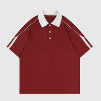 Maillots de football vintage bordeaux, design personnalisé avec logo, blocs de couleur, sublimation, manches courtes, col polo, uniforme