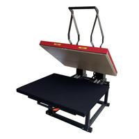 Presse à chaud manuelle grand format 60*90cm haute pression pour impression DTF sur vêtements, électrique 220V avec support et tiroir