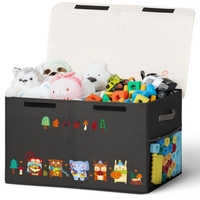 Organisateur de maison multifonctionnel personnalisé, conteneur empilable pour placard, bac en tissu pliable, boîte de rangement pour jouets, boîte de rangement pour vêtements