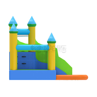 Château gonflable pour enfants 4x4x3,2m avec toboggan et piscine à balles, petit château gonflable pour la cour, usage familial