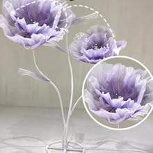 Flores Artificiales Grandes de Color Morado con Base para Exhibición, Ideales para Decoración de Bodas, Escaparates, Flor <span class=keywords><strong>Gigante</strong></span> de Seda Artificial de 1.67 Metros (1 Pieza) - Product Image 1