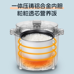 Mini cuiseur à riz Good Wife 1,2 L, portable et automatique, pour 1-2 personnes, avec contrôle par micro-ordinateur et chauffage par châssis - Product Image 4