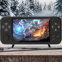 Cadeau de Noël Console de jeu portable classique miniature HC-2000 de 4,3 pouces Grand écran Rétro 8 Go 3000 jeux