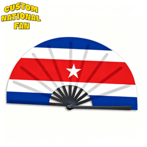 Éventails pliables personnalisés avec logo du drapeau national de Cuba, qualité supérieure pour les événements sportifs, les rencontres sportives et les manifestations de soutien - Product Image 1