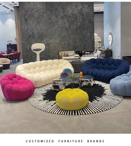 Divano a Compressione Monoblocco, Piccolo Divano Minimalista a Forma di Palla per <span class=keywords><strong>Soggiorno</strong></span> - Product Image 4