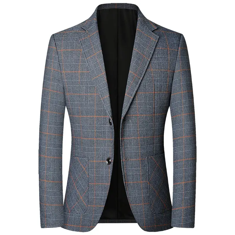 M-4XL Mannen Pak Blazer Herfst Slim Fit Pak Blazer Mode Formele Engelandstijl Heren Klassiek Trouwpak Jassen